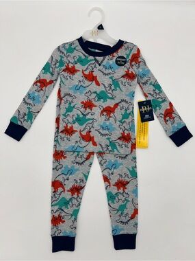 PJ Essentials Kids 4T Dinosaur Themed Pajama Set